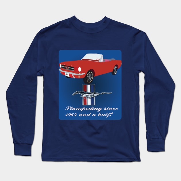 First Gen Ford Mustang Long Sleeve T-Shirt by Illustrated Garage